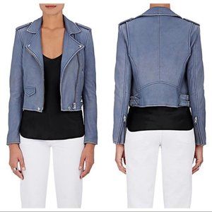 IRO Ashville Leather Jacket in Lavender